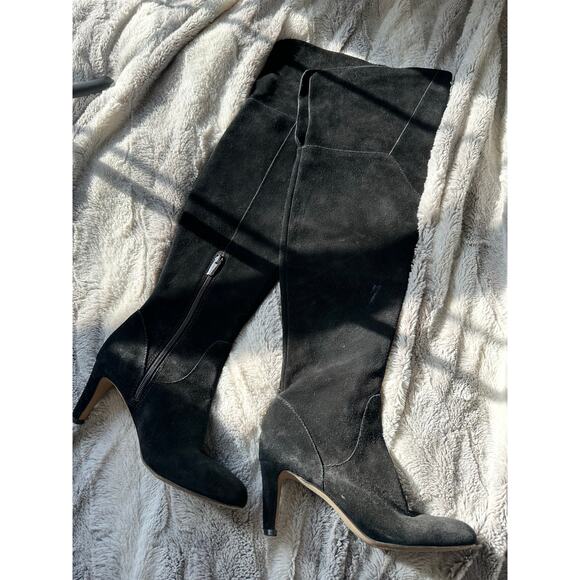 Vince Camuto Women's Armaceli Suede Almond Toe Over Knee Riding Boots size 7 - Picture 9 of 16